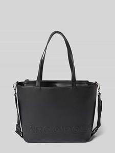 Marc O'Polo Shopper met leerlook