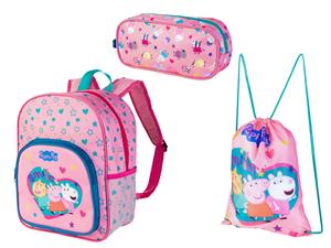 Durabo Set: rugzak, turnzak, etui (Set Peppa Pig)