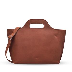 MYOMY  My Paper Bag Carry Handbag Hunter Cognac