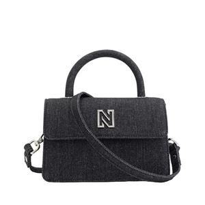 NIKKIE  Small Handle Shoulderbag Black Denim