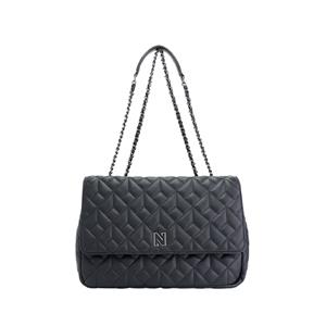 NIKKIE  Braided Bag Black/Gun Metal