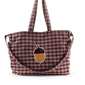 Sticky Lemon Shopper | Meadows | Tartan Stormy Purple