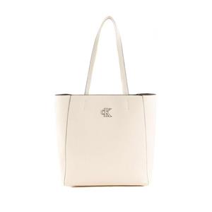 Calvin Klein Minimal Monogram Shopper Warm White