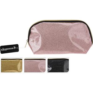 Eleganza Toilettas 25x7x14cm Verkrijgbaar In 3 Verschillende Kleuren