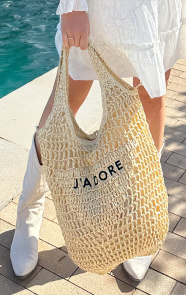 The Musthaves Gehaakte J Adore Tas Beige