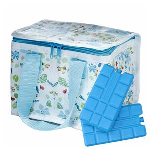 Puckator Kleine lunch koeltas met 2x koelelement - Julie Dodsworth print - 4,7 liter -