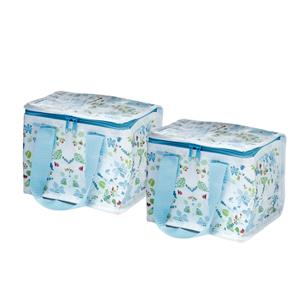 Puckator 2x Stuks Kleine lunch koeltas - Julie Dodsworth print - 21 x 16 x 14 cm - 4,7 liter -