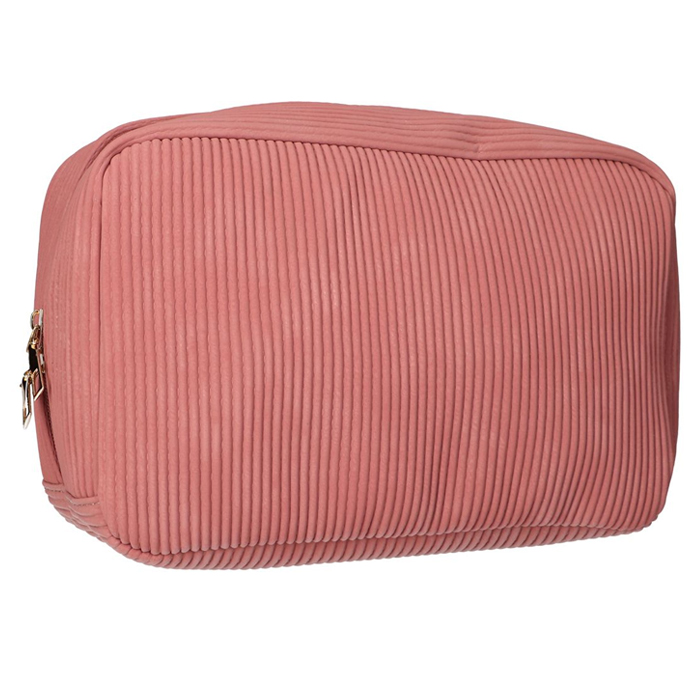 Traveller Toilettas Rib Stof roze