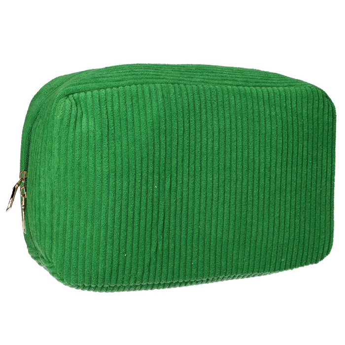 Traveller Toilettas Rib Stof groen