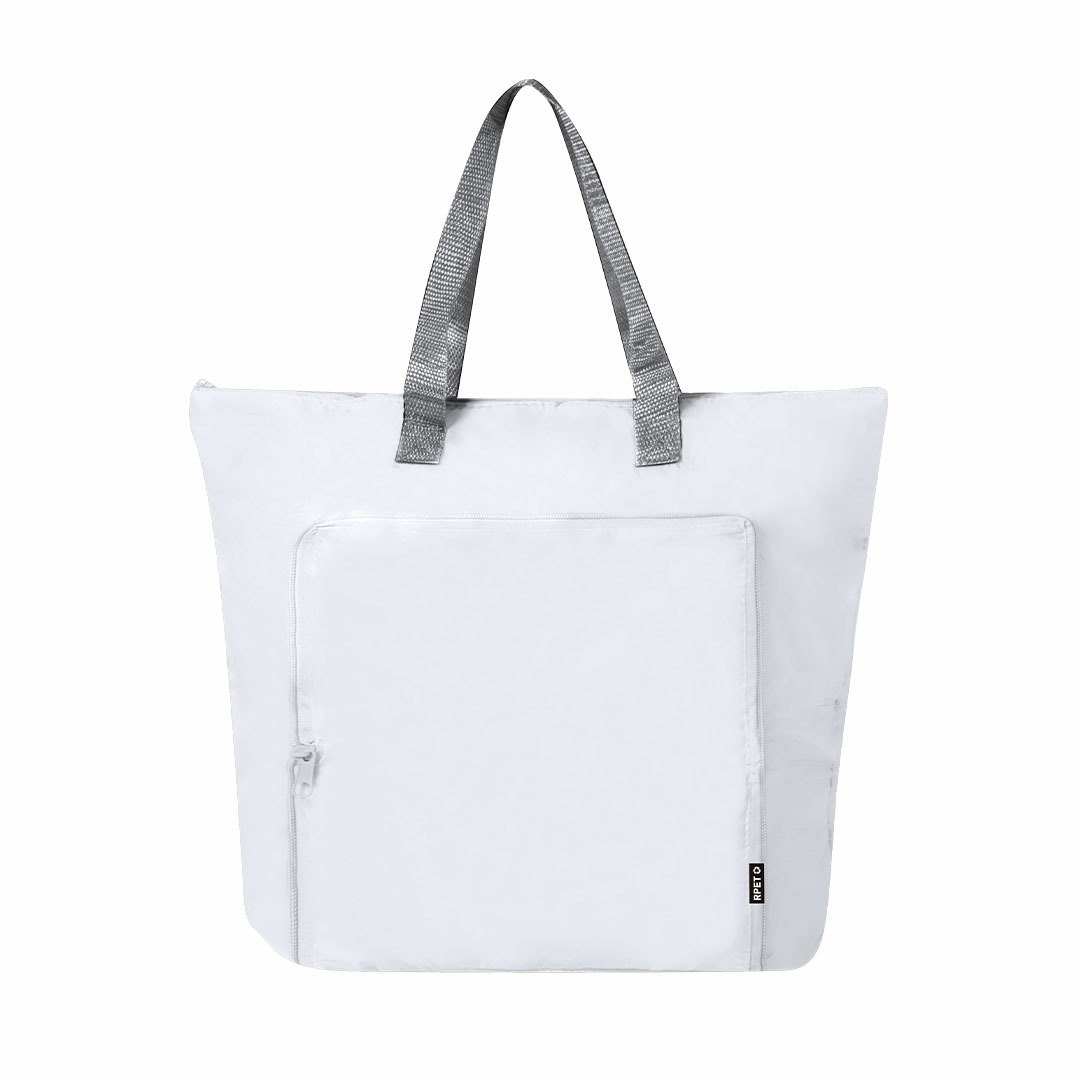 Merkloos Koeltas Bondi - wit - lunchpakket of drankjes - 15 liter - 45 x x 9 cm - shopper model -