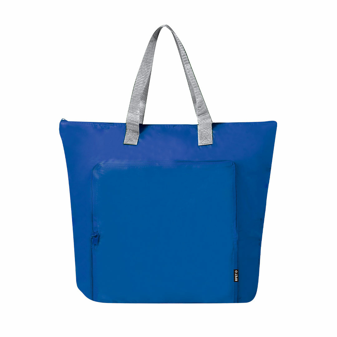 Merkloos Koeltas Bondi - blauw - lunchpakket of drankjes - 15 liter - 45 x x 9 cm - shopper model -