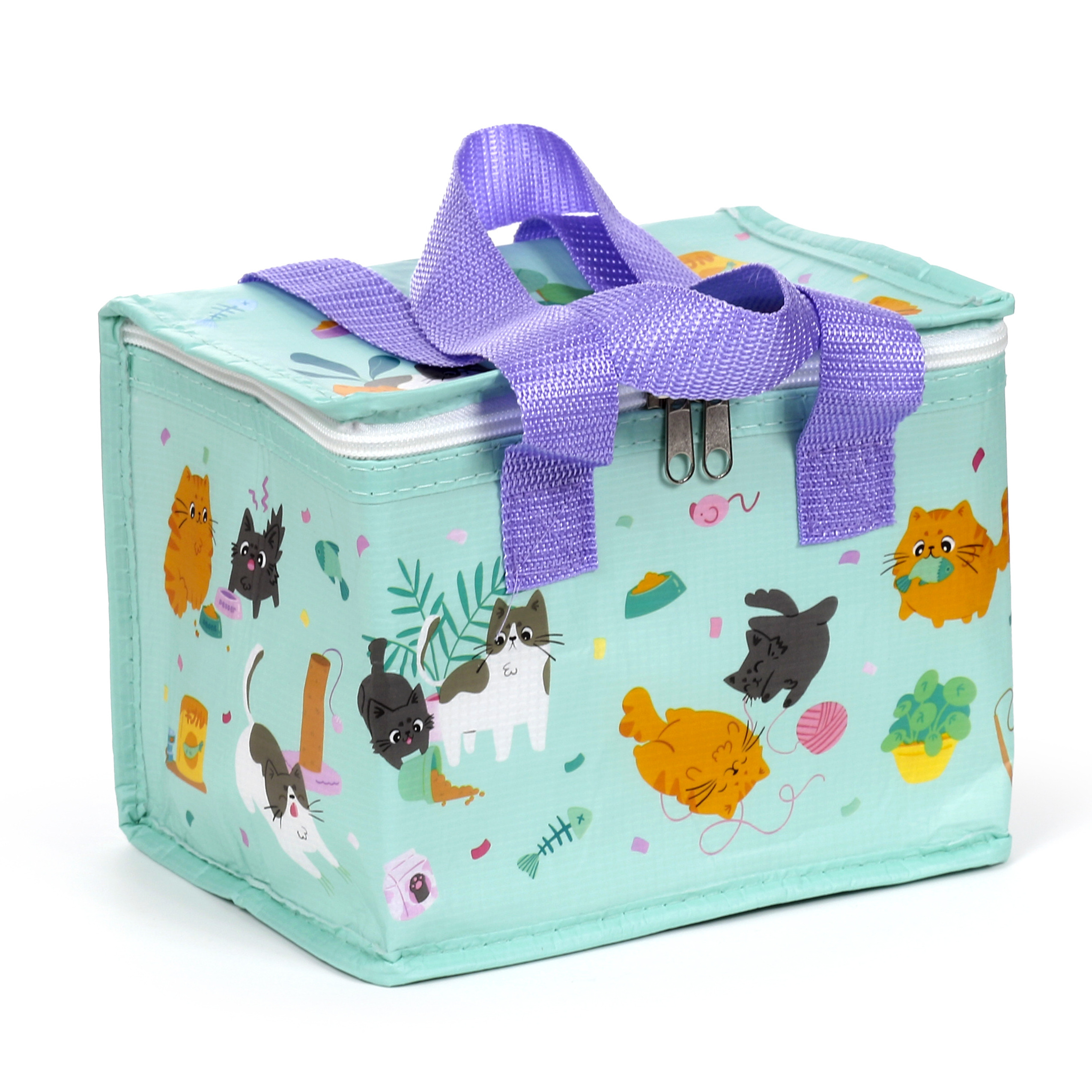 Puckator Kleine lunch koeltas - Katten Kingdom print - 20 x 15 x 14 cm - 4,7 liter -
