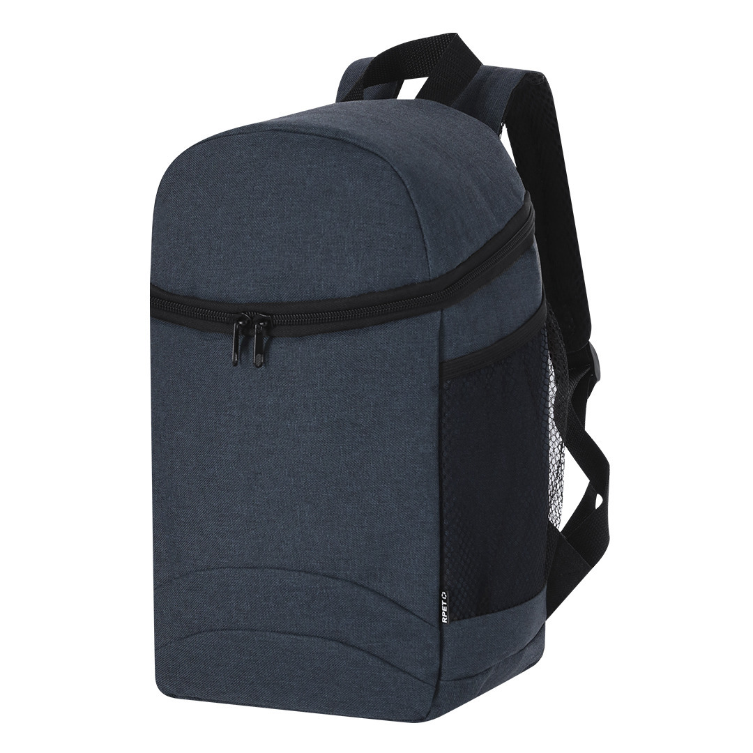 Merkloos Koel rugtas Playa - marineblauw - voor lunchpakket of drankjes - 11 liter - 22 x x 14 cm - koelta -