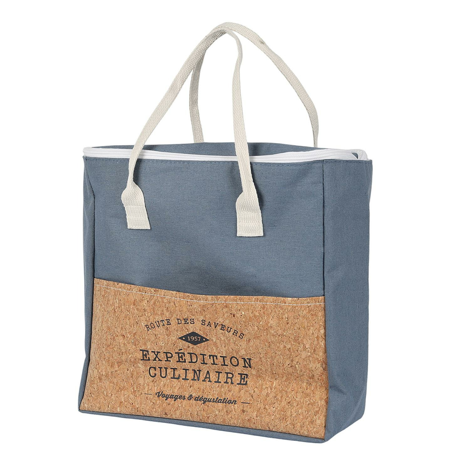 Cook Concept Koeltas Miami - voor lunch en drankjes - 8L - 28 x 14 x 30 cm - Draagband - blauw -