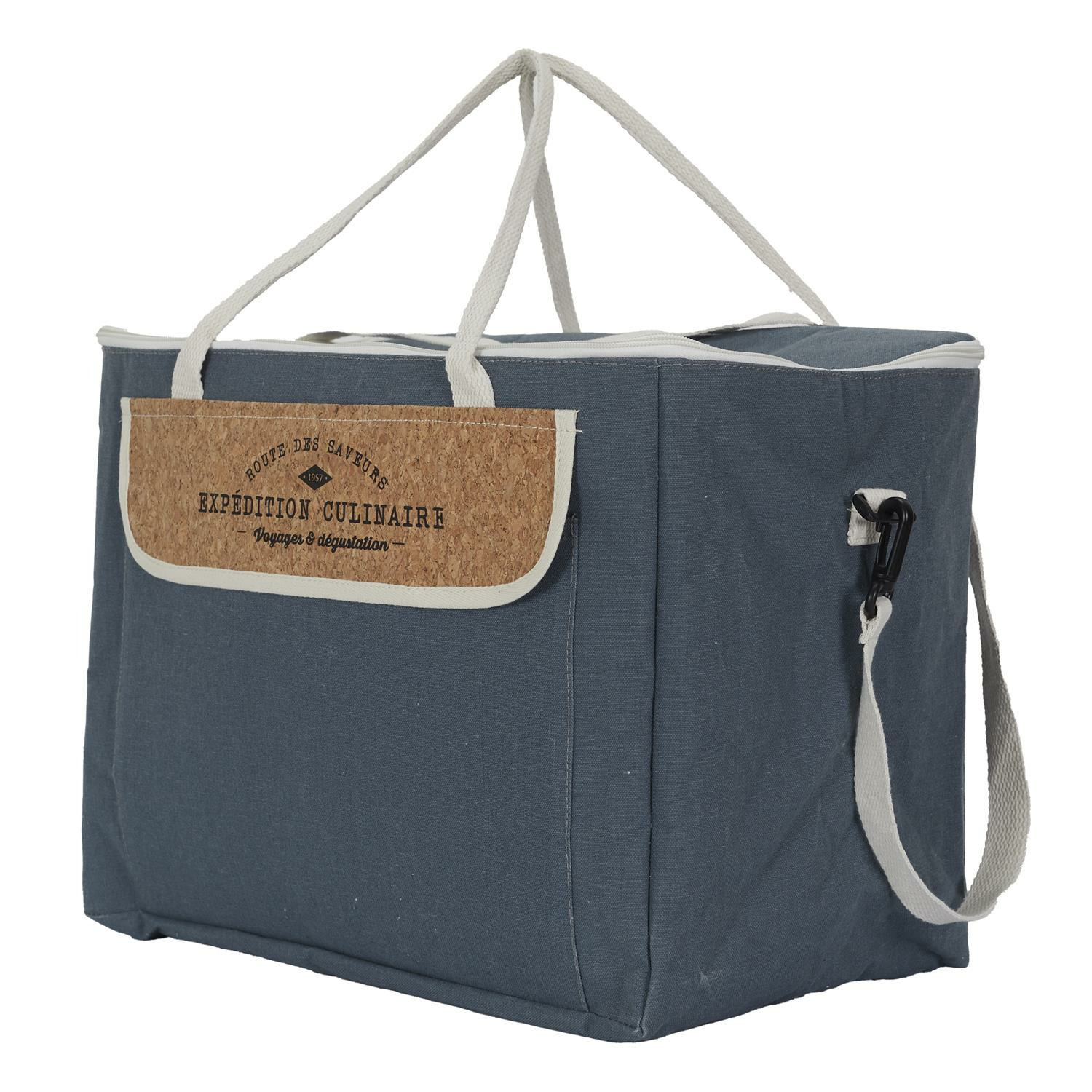 Cook Concept Koeltas Miami - voor lunch en drankjes - 18L - x 24 x 30 cm - Draagband - blauw -