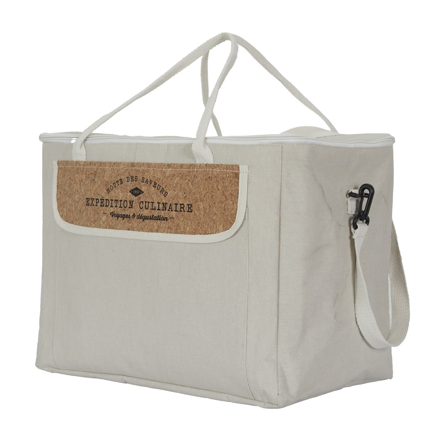 Cook Concept Koeltas Miami - voor lunch en drankjes - 18L - x 24 x 30 cm - Draagband - wit -