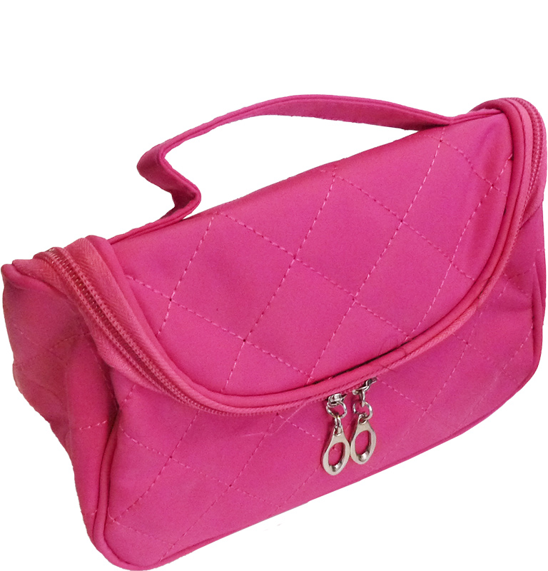 Merkloos Toilettas roze 20x10x12cm