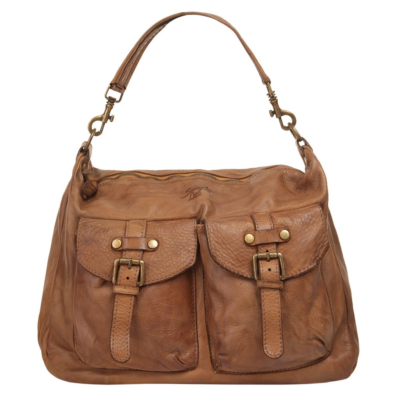 Samantha Look Schoudertas echt leer, made in italy
