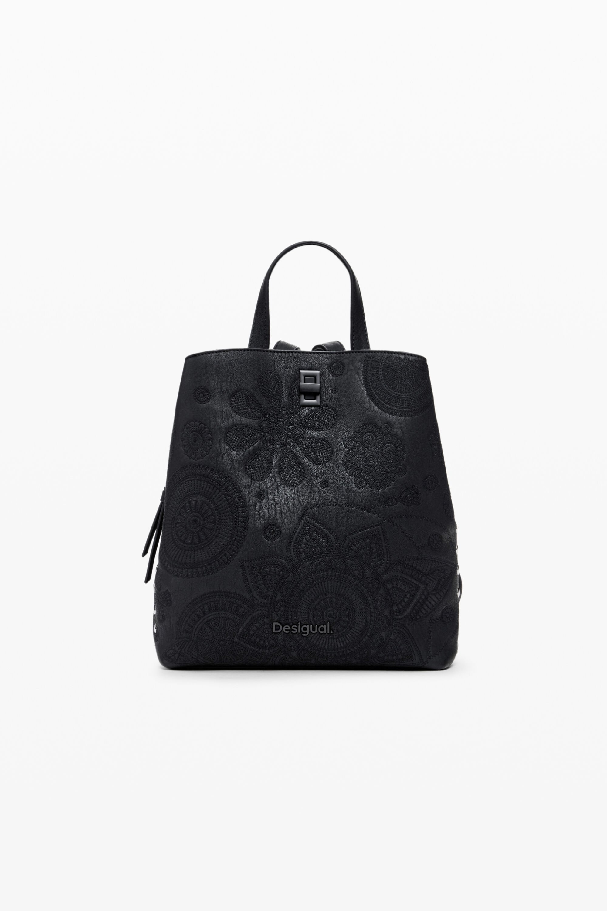 Desigual Geborduurde S-rugzak - BLACK