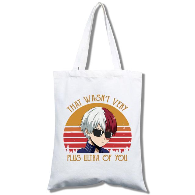 Iaidegou-2 Boku No Hero My Hero Academia Deku Bakugou Tote Bag Cartoon Print Meisjes Boodschappentassen Casual Mode 29*32cm