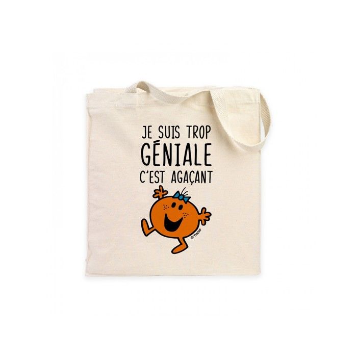 MANI TEXTILE Totebag - Monsieur Madame - Beige - 100% coton - Imprimé en France - Format A4 compatible