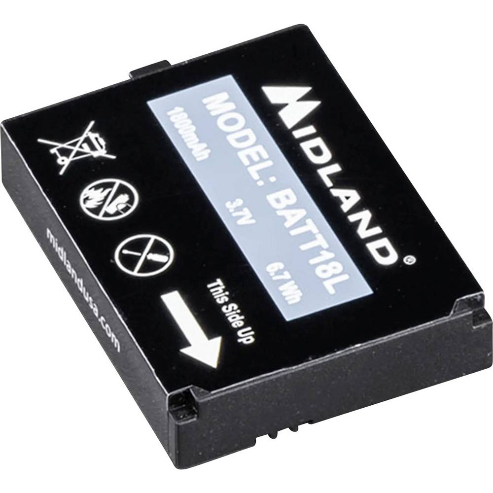Midland Reserveaccu Akkupack 1800 mAh für  BR 180 Funkgeräte C1628
