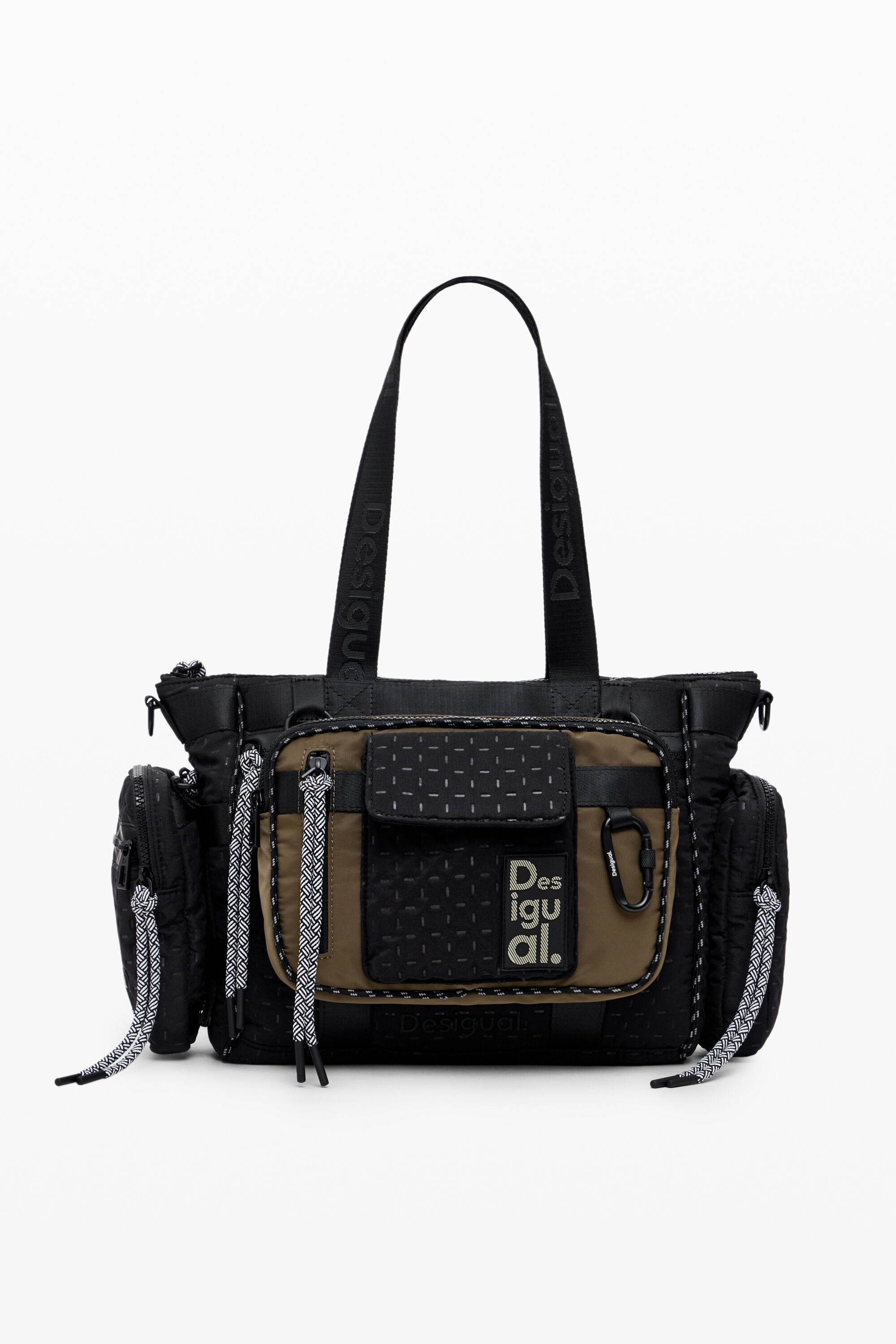 Desigual Voyager bowlingtas XL multipositie - BLACK