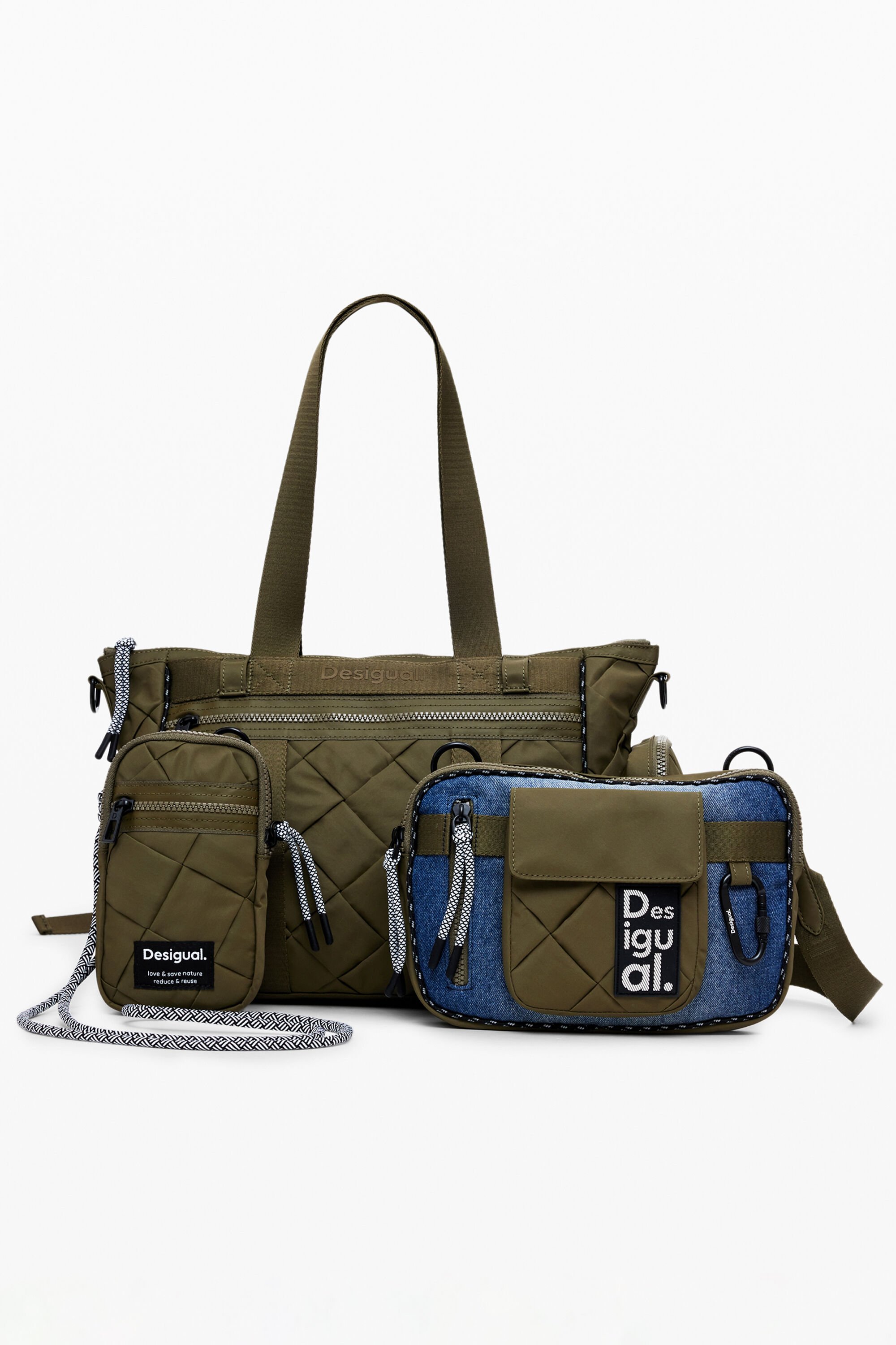 Desigual Voyager bowlingtas - GREEN