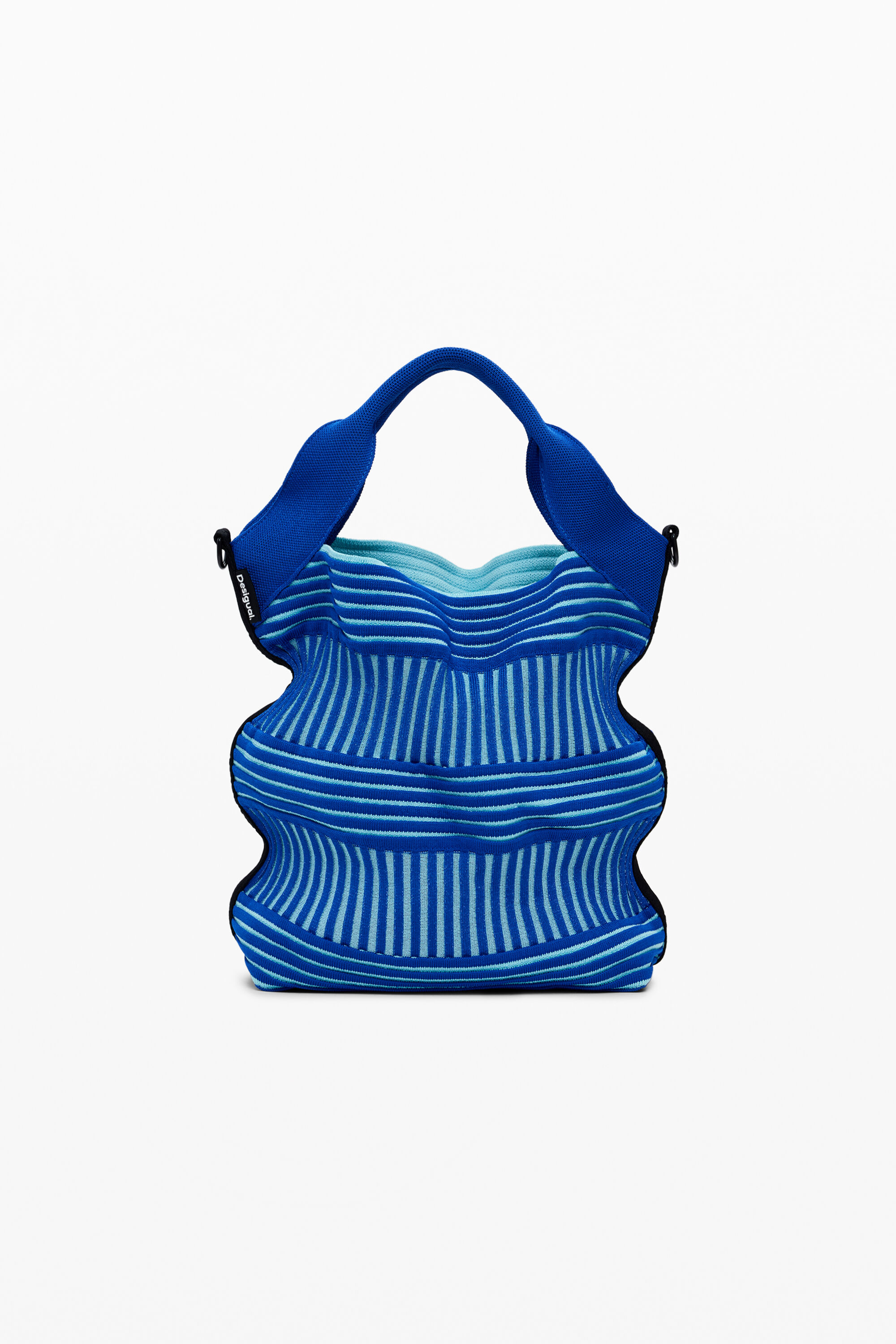 Desigual Middelgrote geperforeerde tas - BLUE