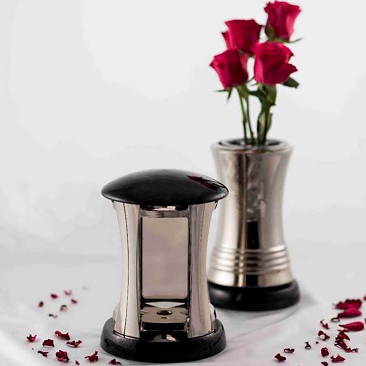 Urnwebshop Granieten Grafset, Messing Bodies (Lantaarn en Vaas)
