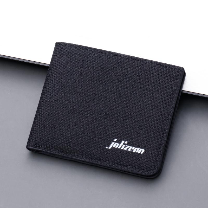VantaGoods Jolizeon Heren Ultradunne Canvas Denim Portemonnee met Multi-Card Slots