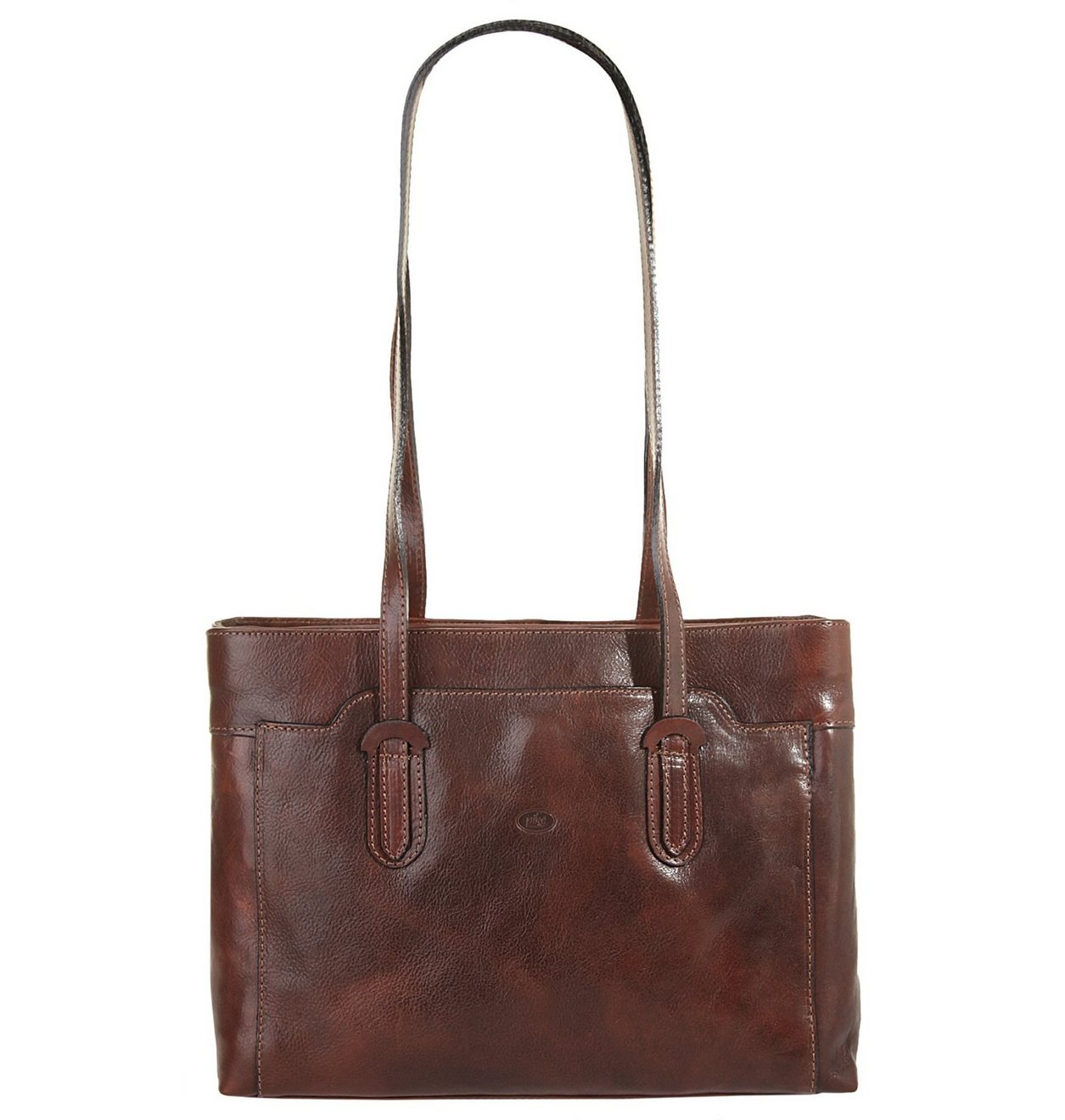 Piké Shopper echt leer, made in italy