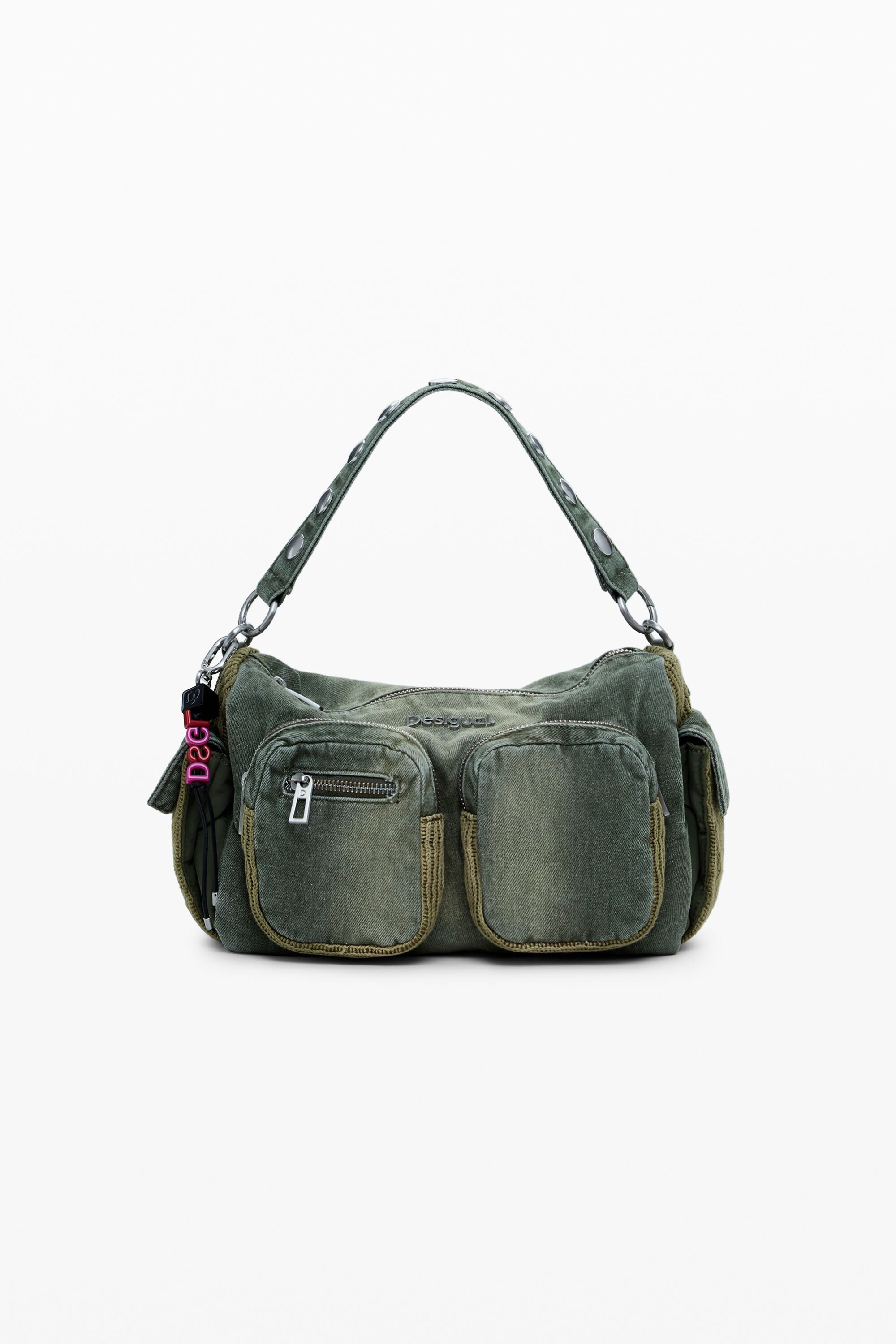 Desigual Middelgrote tas met meerdere vakken - GREEN