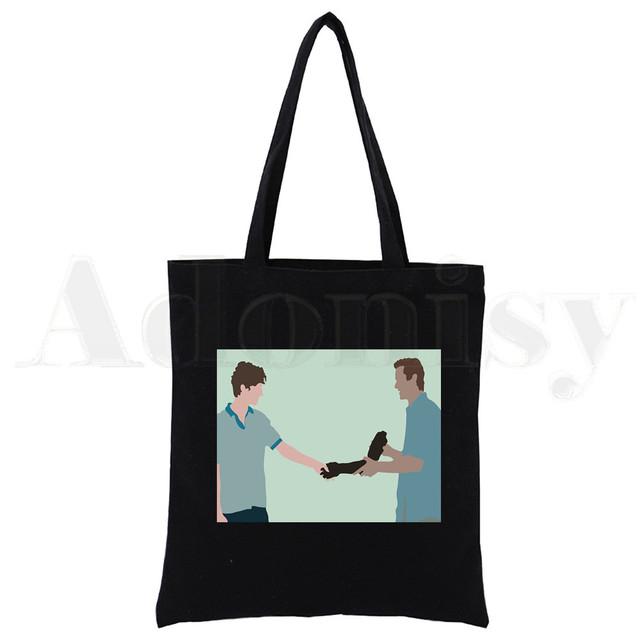 Aidegou20 Noem me bij je naam Elio Oliver Aethetic Handtas met grote capaciteit, schoudertas, herbruikbare studentenboekentas 24*26cm