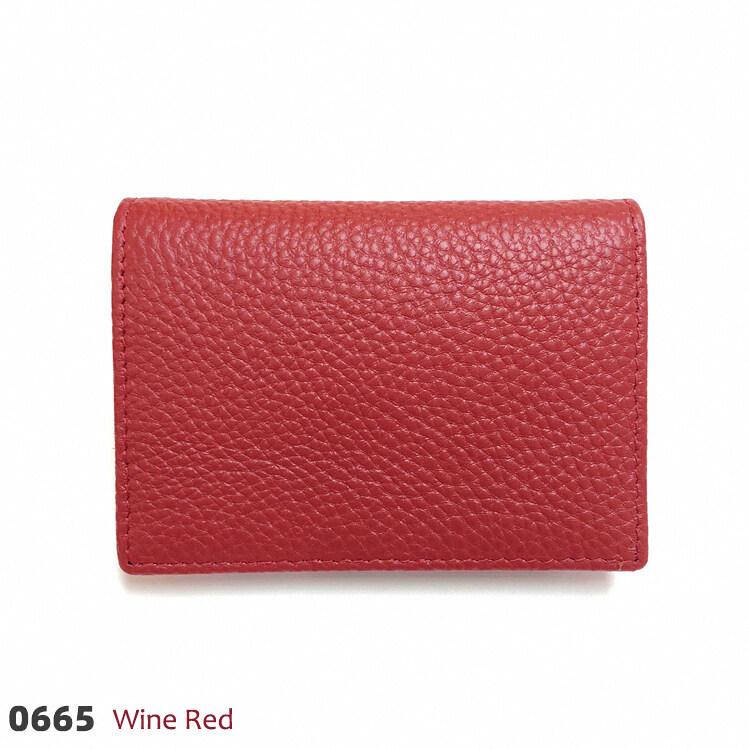 Niubest Modestijl Heren Echt Leer Bank Creditcard Case ID VIP-kaarten Houders Visitekaarthouder Portemonnee Reisaccessoires Slanke portemonnee wijnrode kleur