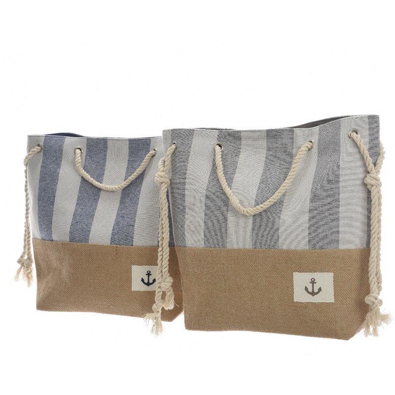 Z Strandtas gestreept 33x14x39cm