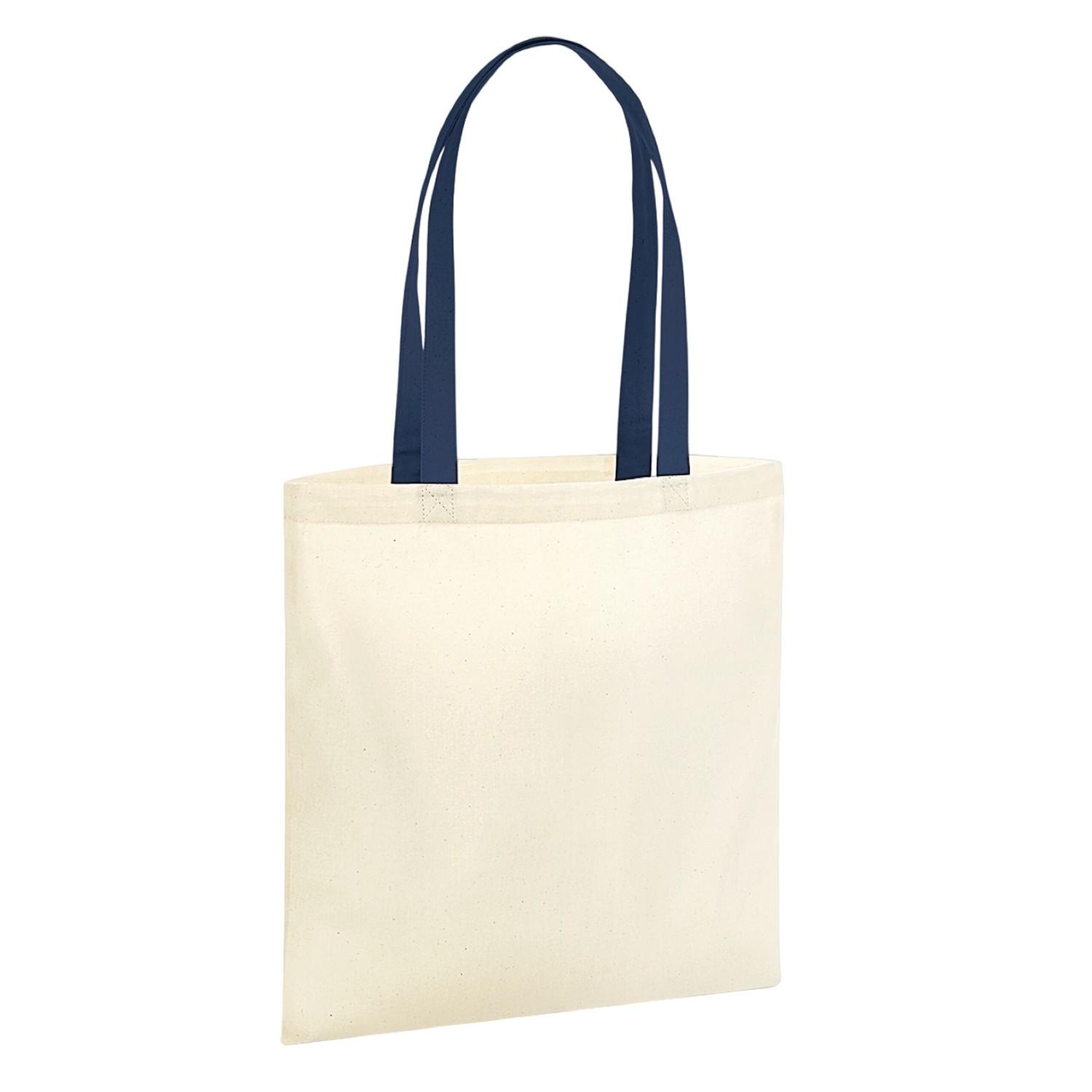 Westford Mill EarthAware biologische tas voor het leven 10L draagtas met contrasterend handvat One Size Vloot