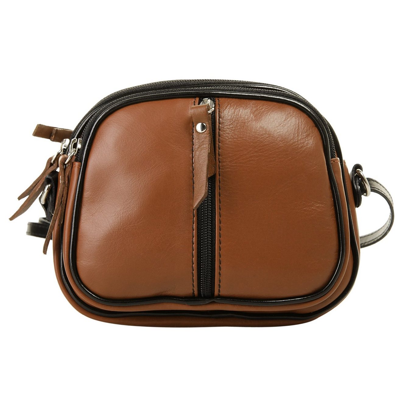 Cluty Schoudertas echt leer, made in italy