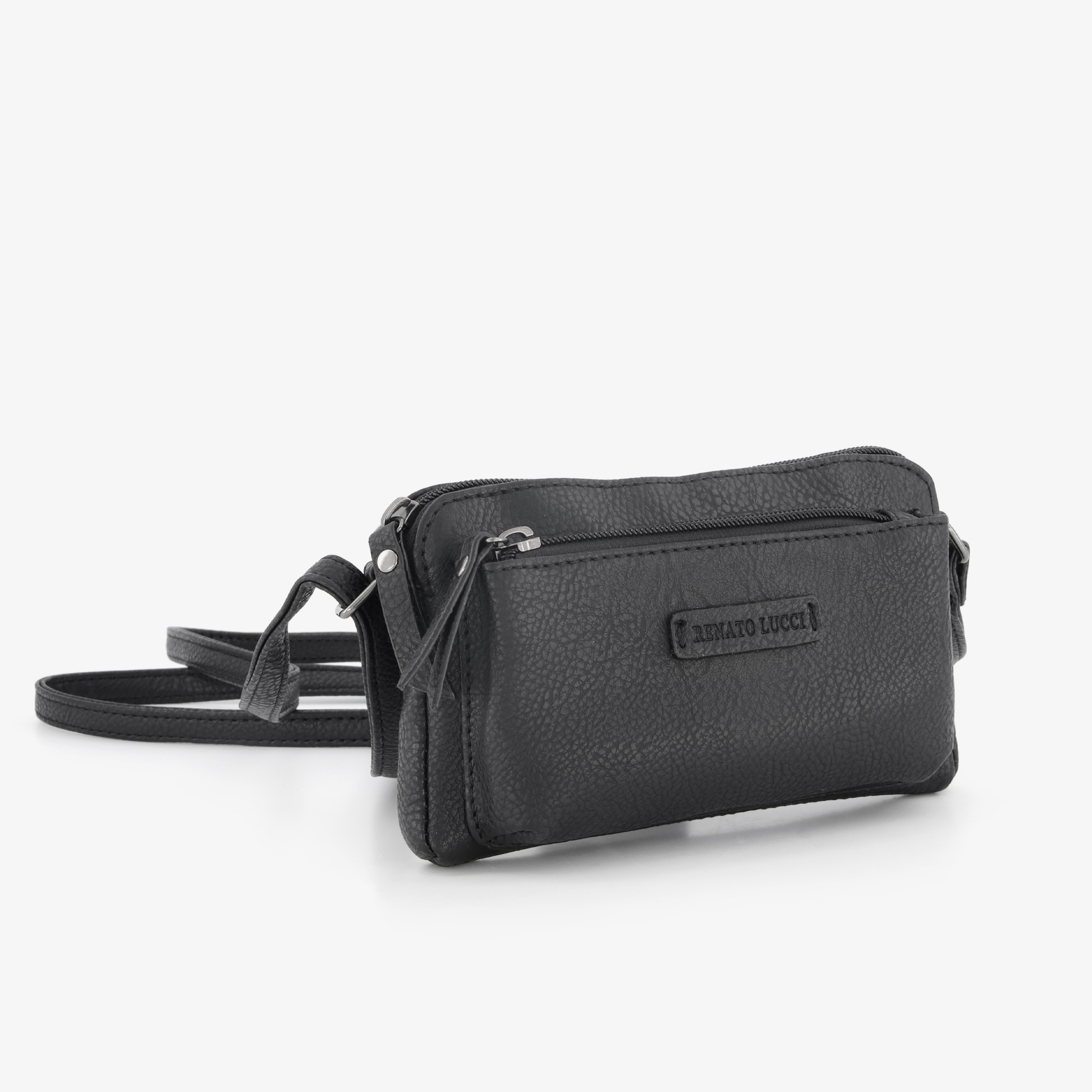 Renato Lucci dames schoudertas zwart