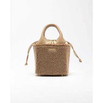 Date Handtas  B431-CB-TD-BI- CUBO BAG-TEDDY BEIGE