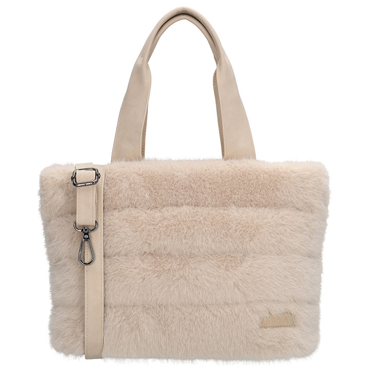 Zebra Trends Bont Handtas/Schoudertas Emma Cream