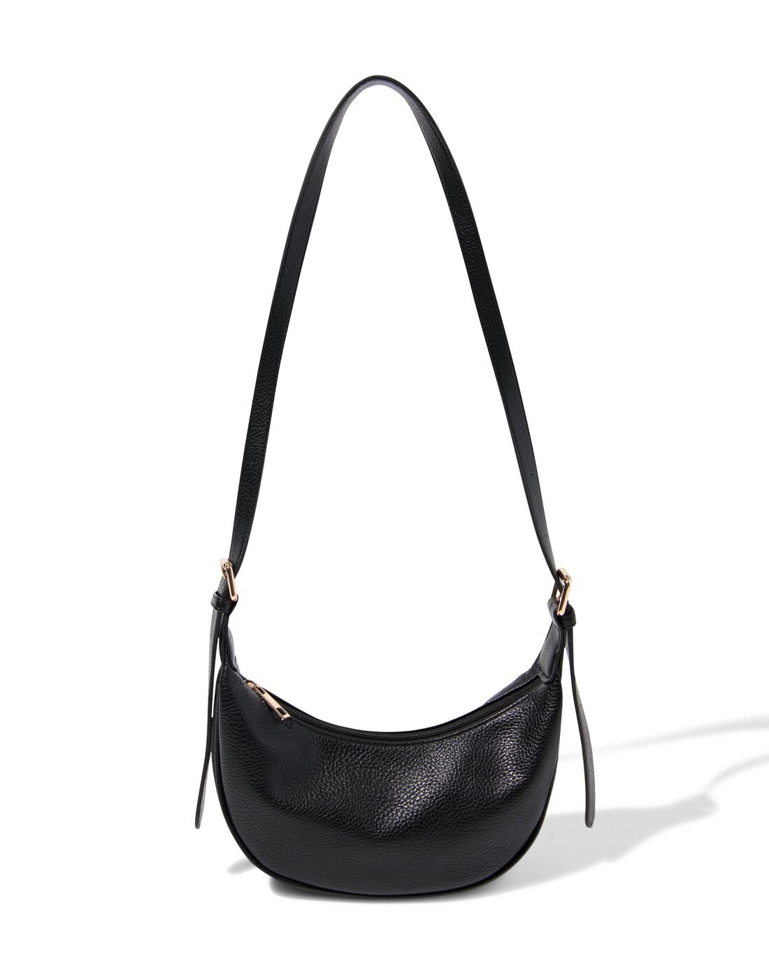 HEMA Schoudertas Imitatieleer Zwart