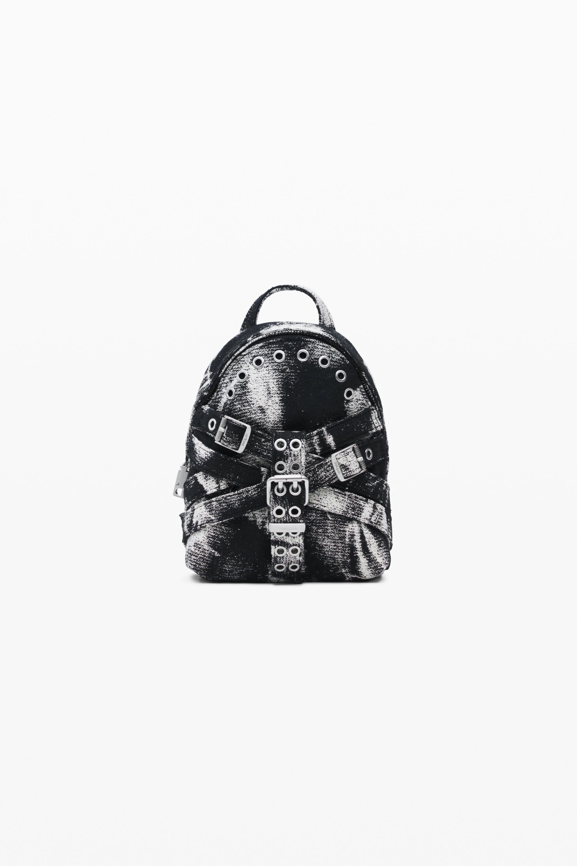 Desigual Kleine rugzak met gespen - MATERIAL FINISHES