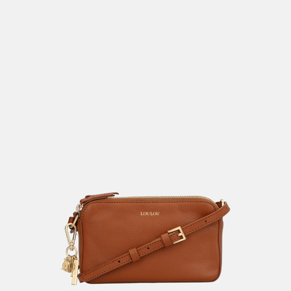 Loulou Essentiels Sue crossbody tas cognac