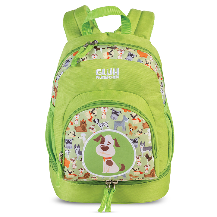 Fabrizio Glüh Würmchen Kinderrugzak Junior Active Groen Hond