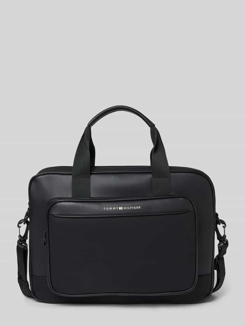 Tommy Hilfiger Laptoptas TH FOUNDATION COMPUTER BAG , men zakentas, businessbag met logo