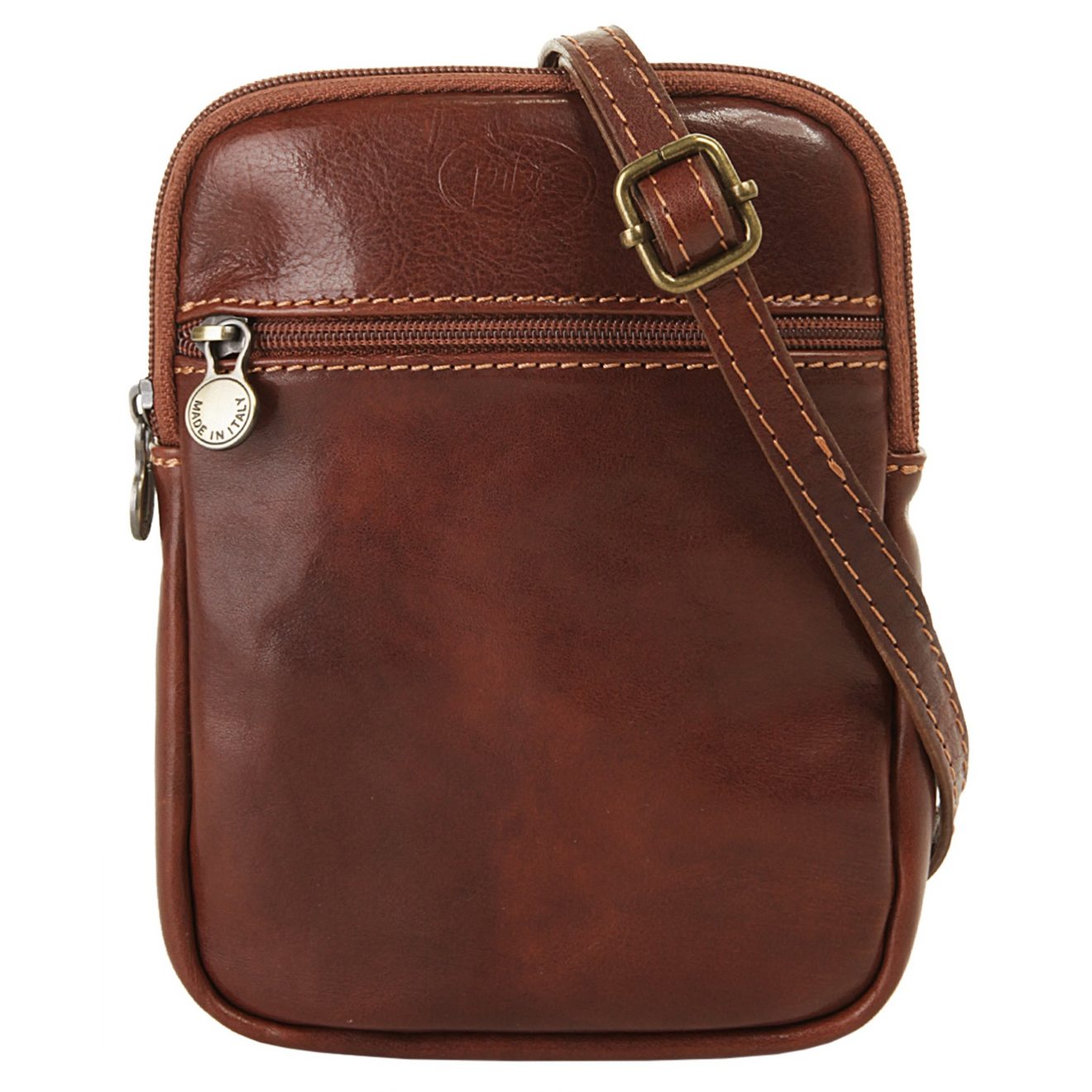 Piké Schoudertas echt leer, made in italy