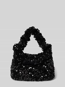 Jake*s Cocktail Handtas met pailletten en draagband