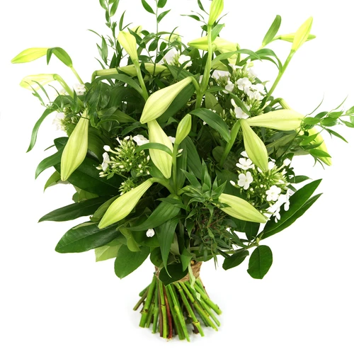 Boeketcadeau Schoonheid van bloemen witte lelie's