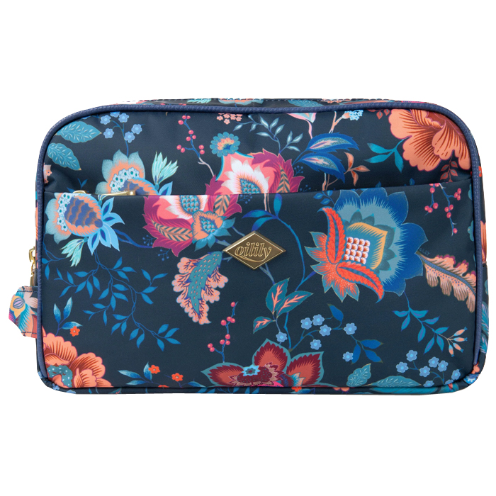 Oilily Chloe Pocket Cosmetic Bag - Blue Iris